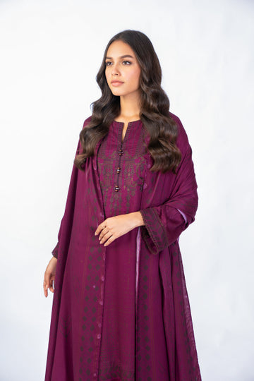 Alkaram FW-19.1-22-Magenta Winter Collection 2022 Online Shopping